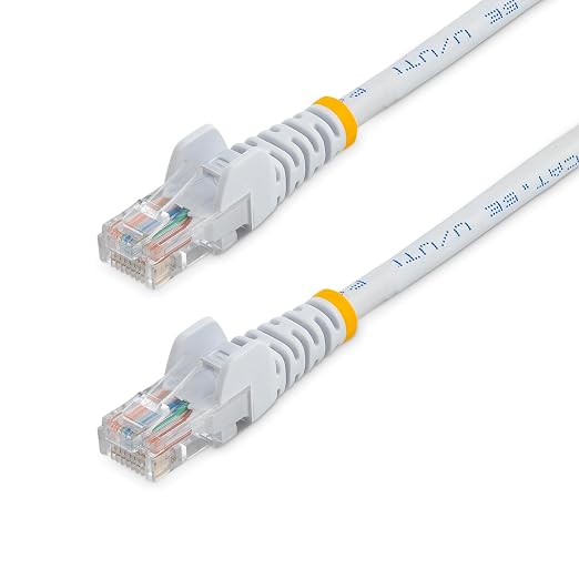 25 Ft White Snagless Cat5e Utp Patch Cable by StarTech