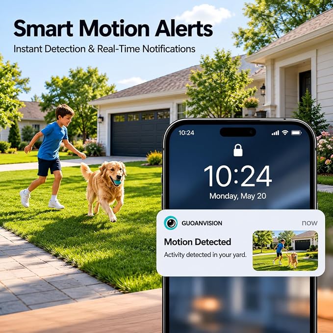 Cameras for Home Security Indoor Outdoor, Dual Antenna 5G/2.4G WiFi Security - Image 2