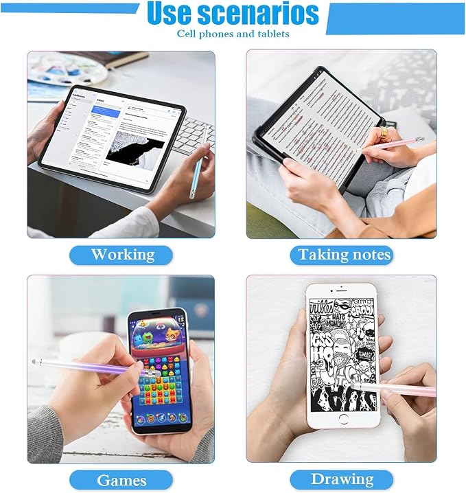 Bopomofo 3PCS Stylus Pens for Touch Screens, Stylus Pen for iPhone/iPad/Tablet - Image 8