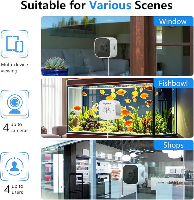 3MP Window Cameras for Home Security, Security Camera, 2K Full Color Night - Image 8