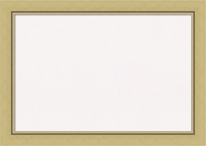 Amanti Art White Cork Board for Wall, 19x27 Vision Board with Gold Frame, Medium Corkboard Office Decor for Home Organization, Casual Corkboard Pinboard to display items for home organization