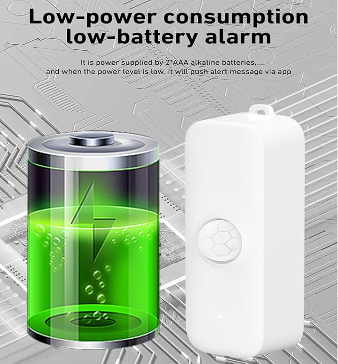Wi-Fi Motion Sensor: Smart Motion Detector PIR Infrared Motion Sensor - Image 6