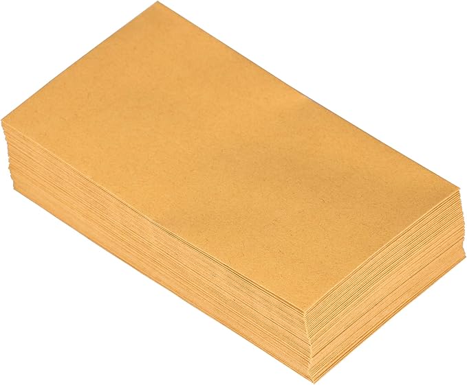 JAM PAPER #5.5 Coin Business Envelopes with Peel and Seal Closure - 3 1/8 x 5 1/2 - Brown Kraft Manila - 100/Pack