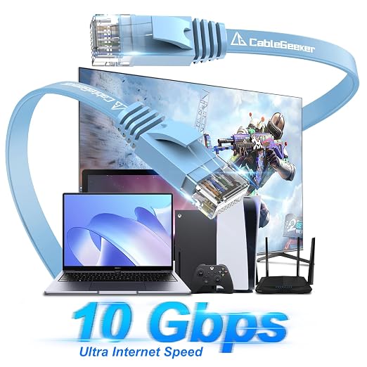 Cat 6 Ethernet Cable 125 ft, Indoor&Outdoor, High Speed 10Gbps Flat Internet - Image 2