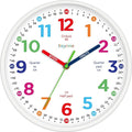Roymnie12 Inch Wall Clock for Kids Learning to Tell Time Easily Analog Non by Unknown