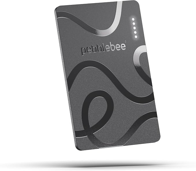 Pebblebee Card 5 | Rechargeable Bluetooth Wallet Tracker Card | Thin