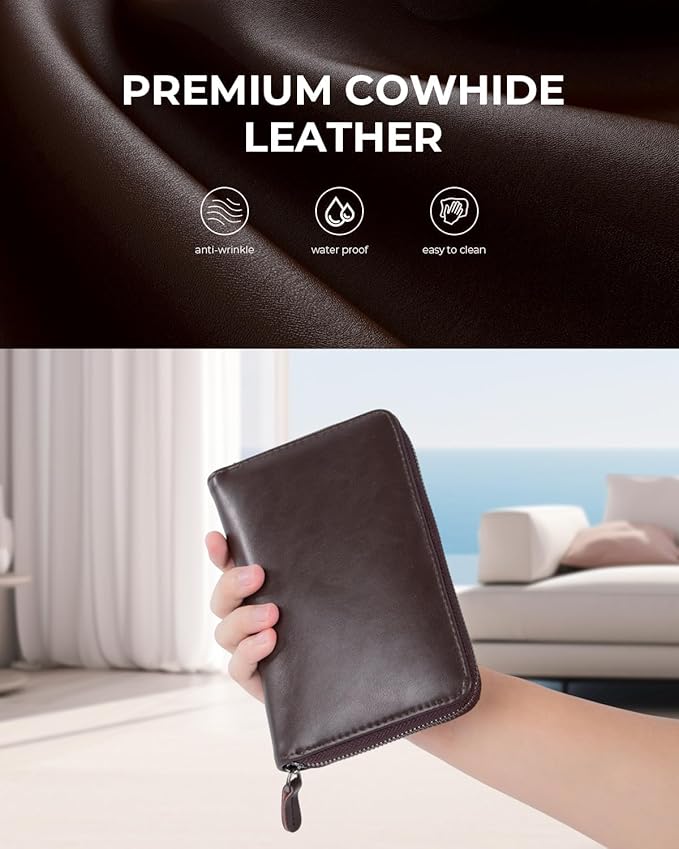 Nicpro 21PCS 1.3 mm Mechanical Pencil Set in Leather Bag with 138 Lead Refill, Eraser, Eraser Refills - Weatherproof Metal Barrel, Heavy Duty Carpenter Pencil for Outdoor Marking Drawing Woodworking