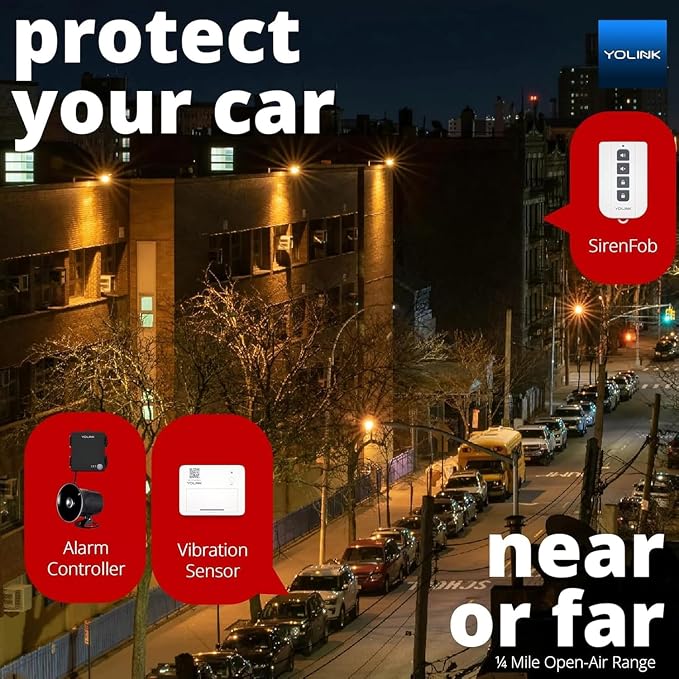 YoLink Hub, Outdoor Security Siren & Smart Alarm Controller and SirenFob Kit - Image 7