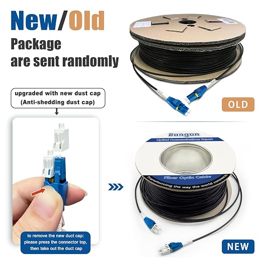 200 Meters Uniboot LC to LC Outdoor Armored Fiber Patch Cable, Low Friction - Image 6