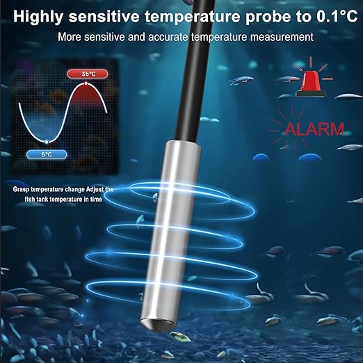 2 pcs Refrigerator Thermometer Freezer Alarm Digital Freezer Thermometer Fridge - Image 5
