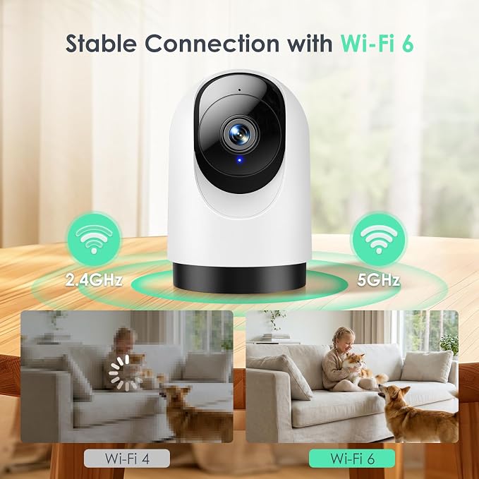 YOTON Indoor Security Camera 4pcs, 2K 360 Wi-Fi Baby Monitor & Pet Camera - Image 3