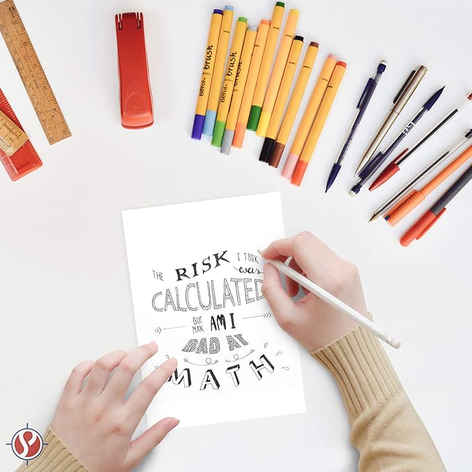 Half Letter Size - 8.5 x 5.5 Inches Copy Paper, White Memo Sheets, 20lb Paper, 500 Sheets Per Pack (8.5 x 5.5)