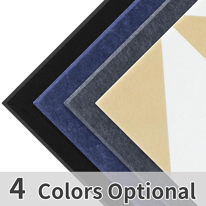 Smarpau Bulletin Board Large Cork Board for Walls 48"x36", 12 Pack Pin Board Felt Board with 35 Pushpins 50 Removable Security Stickers, Cork Boards for Office Home School Decor (Deel Grey)