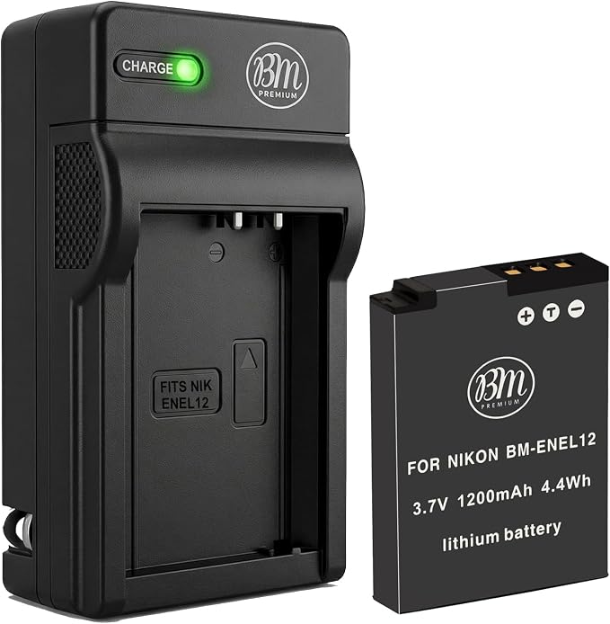 BM Premium EN-EL12 Battery and Charger by BMPremium