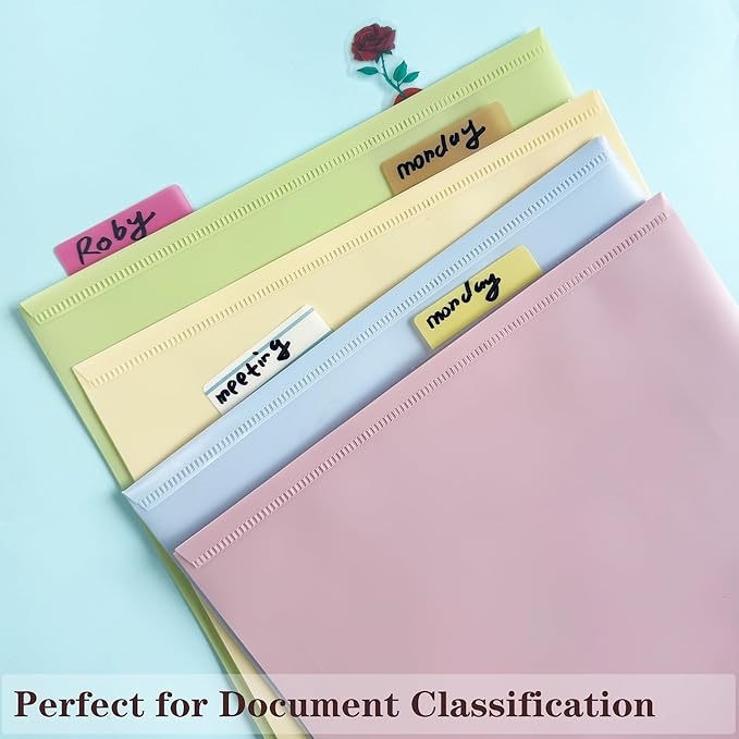 ELII 500 PCS Sticky Index Tabs 2 Inch Book Tabs,Clear Sticky Notes for Pages Notebooks File Tabs Self Adhesive