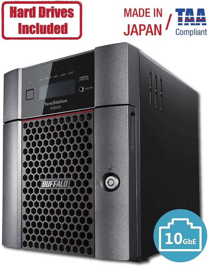 BUFFALO TeraStation WS5420DN 4-Bay Windows Server IoT 2025 Desktop NAS 48TB - Image 3