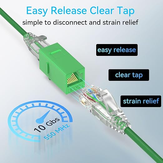 Sokqovt Cat6a Patch Cables Slim 1ft, Flexible Cat6 Ethernet Patch Cable 10G - Image 6