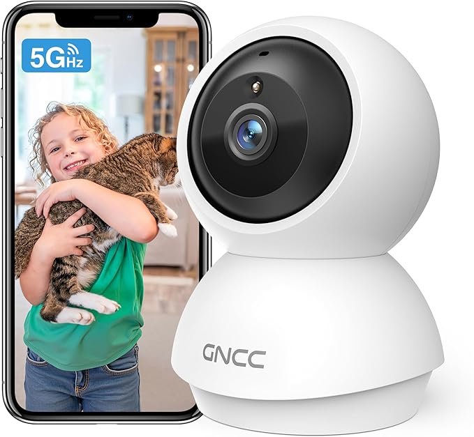 GNCC 2K WiFi Cameras for Home Security, Security Camera Indoor, Baby/Pet Camera by GNCC