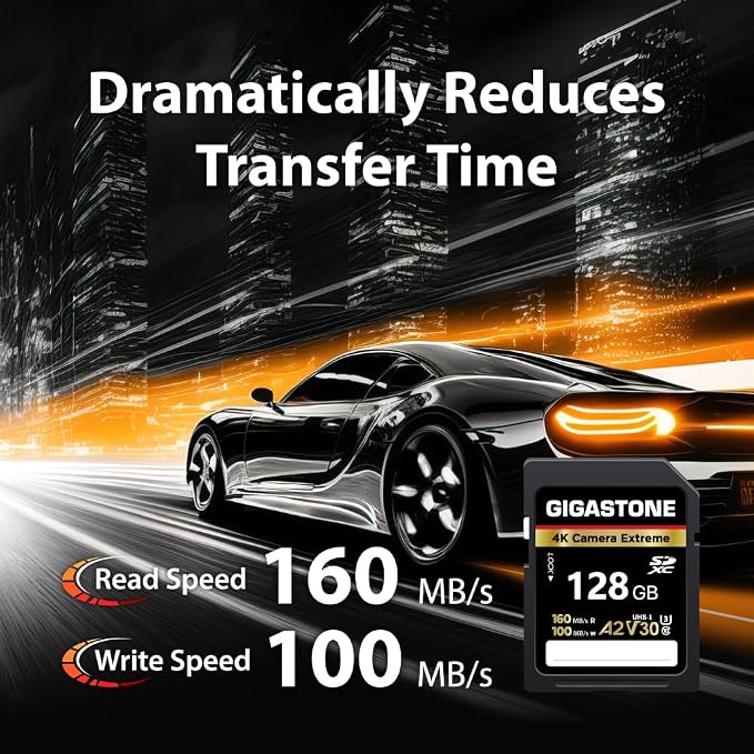 【5-Years Data Recovery】 GIGASTONE 128GB SD Card - Image 4