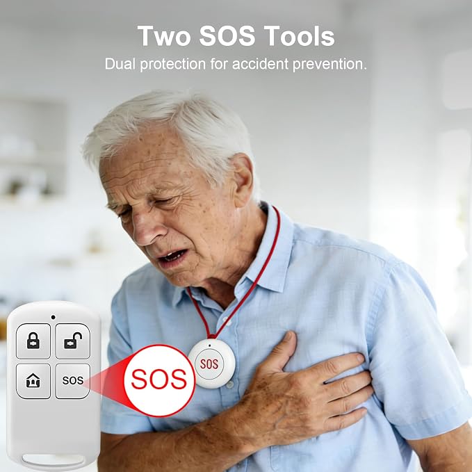 Wireless Alarm System for Home Security, 4.3in Touch Screen 24PcsWiFi+GSM/4G - Image 3