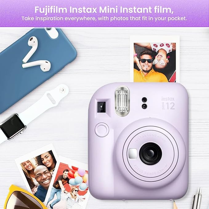 Fujifilm INSTAX MINI 12 Blue Bundle 2025, Lilac Purple) - Image 6
