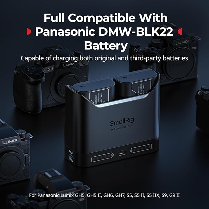 SMALLRIG DMW-BLK22 Camera Battery Set - Image 4