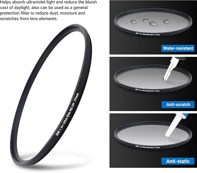JJC Multi-Coated 77mm UV Filter - Image 4