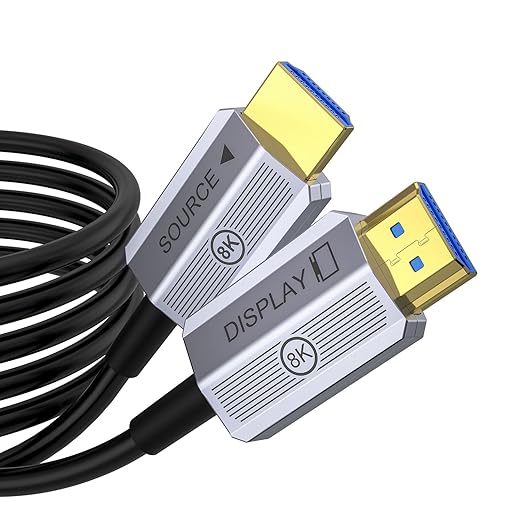 8K Fiber Optic HDMI Cable 20ft, 48Gbps Long HDMI 2.1 Cable 8K@60Hz/4K@120Hz by Fibopitcal