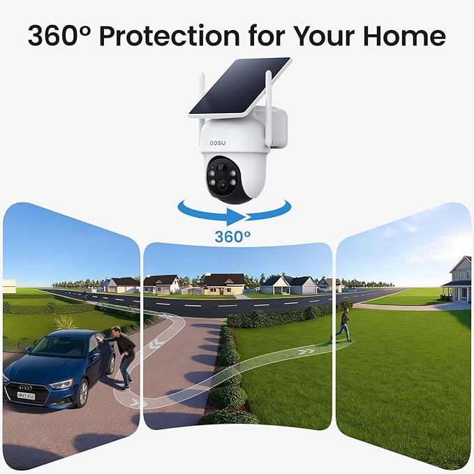 aosu Security Cameras Wireless Outdoor, 6-Cam Kit, No Subscription Required - Image 4