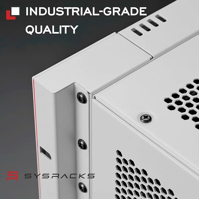 6U Wall Mount Server Rack Cabinet 24” Deep, 19” Network & AV Enclosure - Image 8