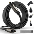 Elecan Optical Audio Cable 75 Ft Digital Audio Toslink Cable Cord-Fiber by Elecan