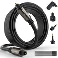 Elecan Optical Audio Cable 100 Ft Digital Audio Toslink Cable Cord-Fiber by Elecan