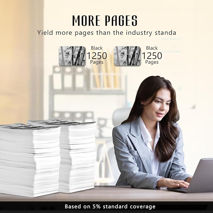 910 XL 910XL Black Ink Cartridges for HP Printers Replacement for HP 910 910XL HP910XL Ink Cartridge Combo Pack for HP 910 Ink for OfficeJet Pro 8020 8025 8028 8035 8030 OfficeJet 8010 8022 8015 8018