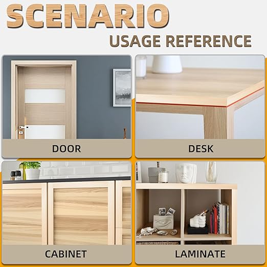 GSCIT Club Birch Edge Banding, 3 inch x 50ft roll of Veneer Edge Banding Preglued Flexible, Real Wood Tape Banding
