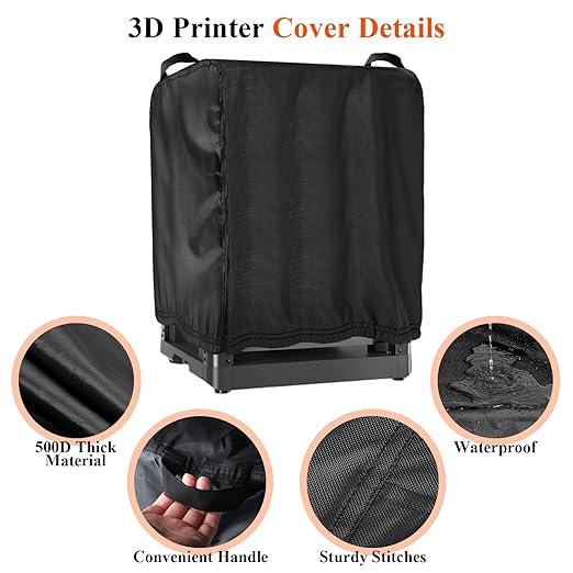 3D Printer Cover for Creality, 600D Waterproof Impresora 3D Printer Covers - Image 3