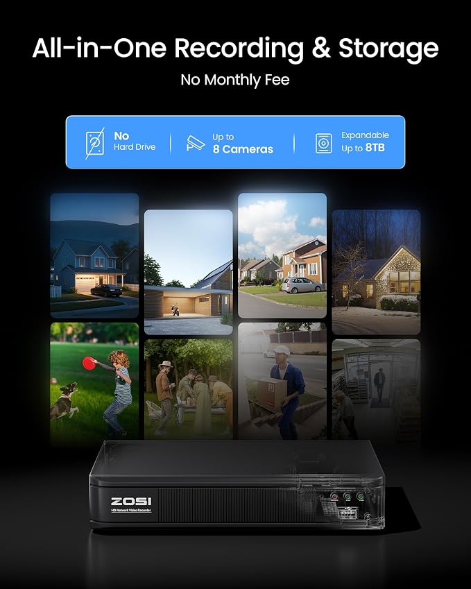 ZOSI H.265+ Full 1080p Home Security Camera System - Image 6