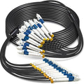 5 Meters 12 Core Industrial TPU LC to LC Outdoor Armored Fiber Optic Cable by YUTIANHOME