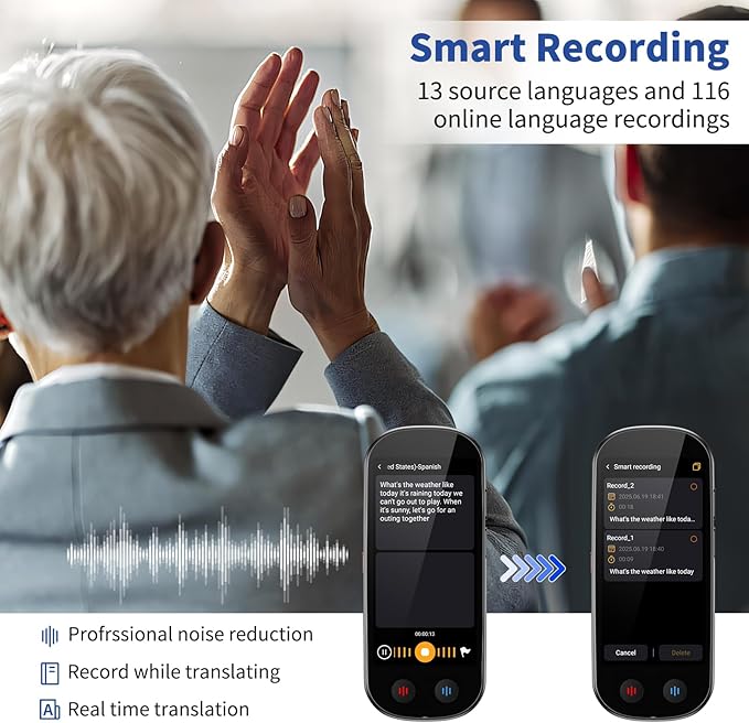 Language Translator Device No WiFi Needed, Upgraded ChatGPT Ai Translator - Image 6