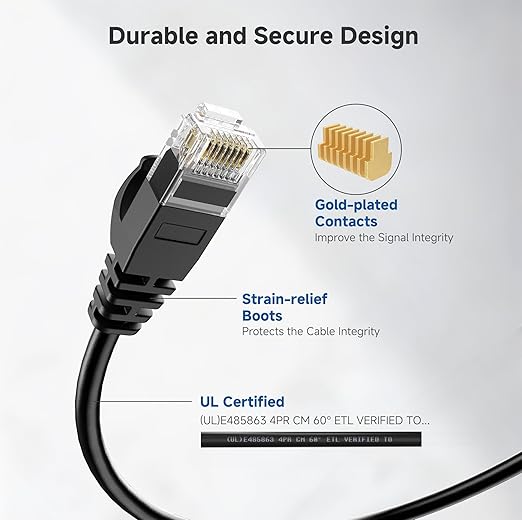 Cable Matters 10Gbps Snagless Cat 6 Ethernet Cable - 75ft - Image 5