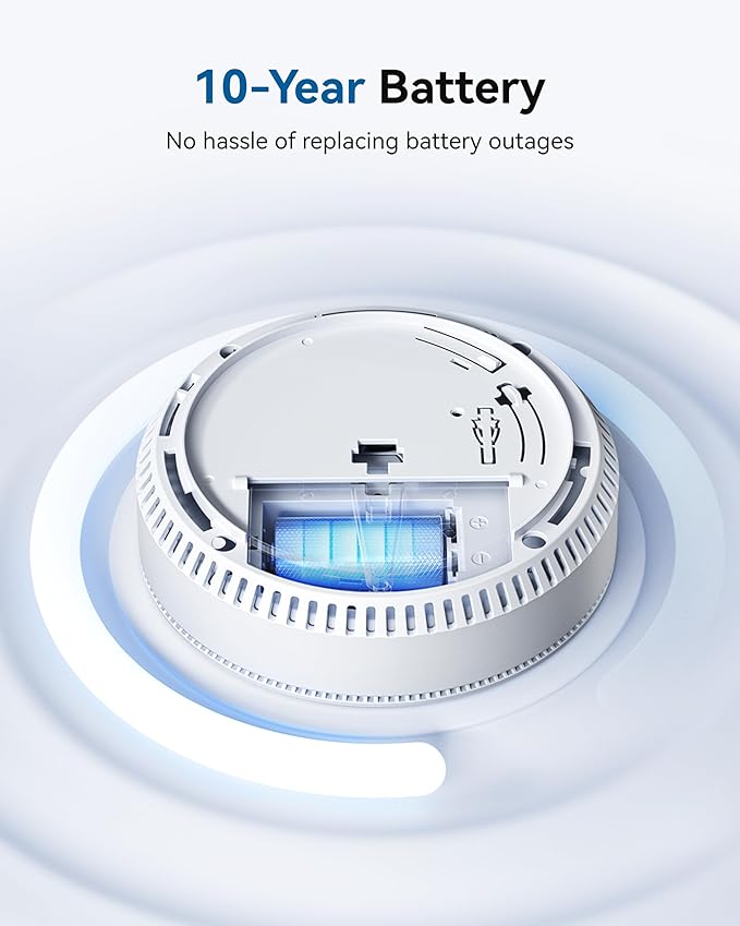 SITERWELL Smoke Detector 10 Year Battery Operated, Smoke Alarm - Image 3