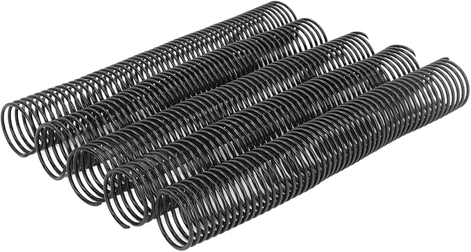 38mm Plastic Spiral Binding Coil, 4:1 Pitch, 310 Sheets Capacity, 360° Rotation, 18 Pcs Set, Suitable for Letter Sized Paper with Versatile Application, for Office Documents,