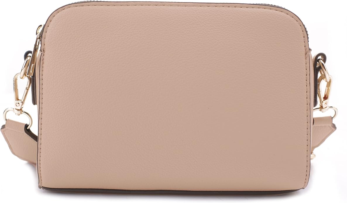 EVVE Crossbody Bags for Women Trendy Triple Zip Small Crossbody Camera Bag Purse - Image 3