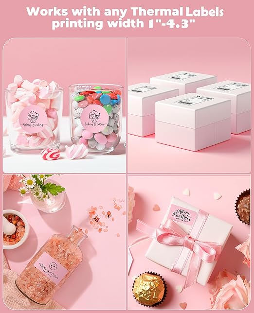 MUNBYN Bluetooth Thermal Label Printer, 4x6 Shipping Label Printer for Shipping Packages, Compatible with iOS, Android, PC, Mac, Chrome OS, Etsy, Ebay, Shopify, Amazon, USPS and More