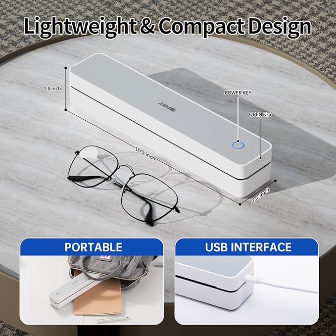 iDPRT Portable Thermal Printer,203DPI Wireless Bluetooth Small Printers for Travel,Office,Vehicles,Support 8.5" x 11" US Letter&A4 A5 Size, Compatible with Smartphone & Laptop