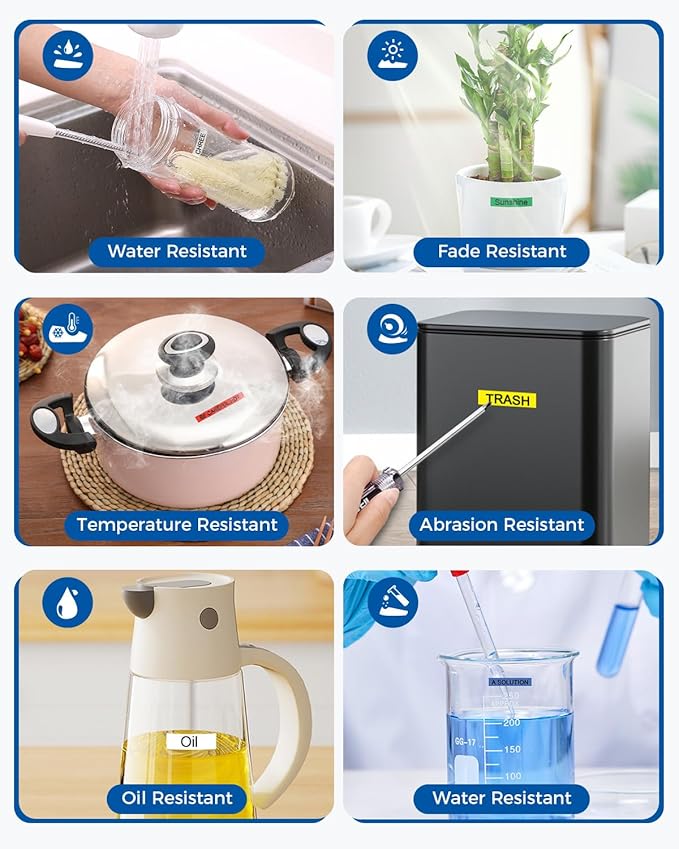 6-Pack TZe TZ Tape 24mm 0.94 Laminated Colored Compatible for Brother P Touch Label Maker Tape 1 Inch Refills for PT-D600 P700 P710BT PT-D610BT PT-P910BT PT-P750W PT-D600VP PT-P900W