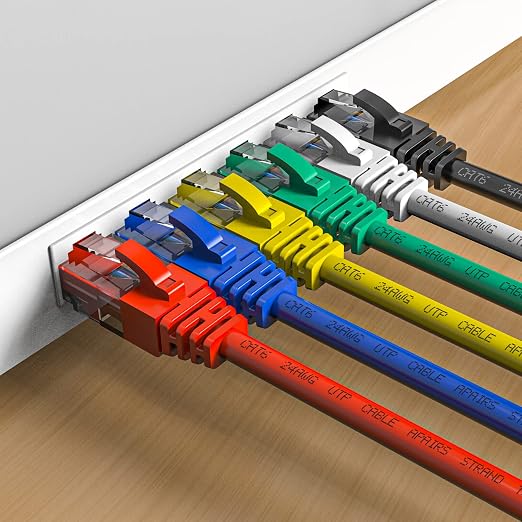 Cat6 Patch Cables 6 Feet, Cat 6 Ethernet Cable, 24AWG CCA Cord, UTP Network - Image 2