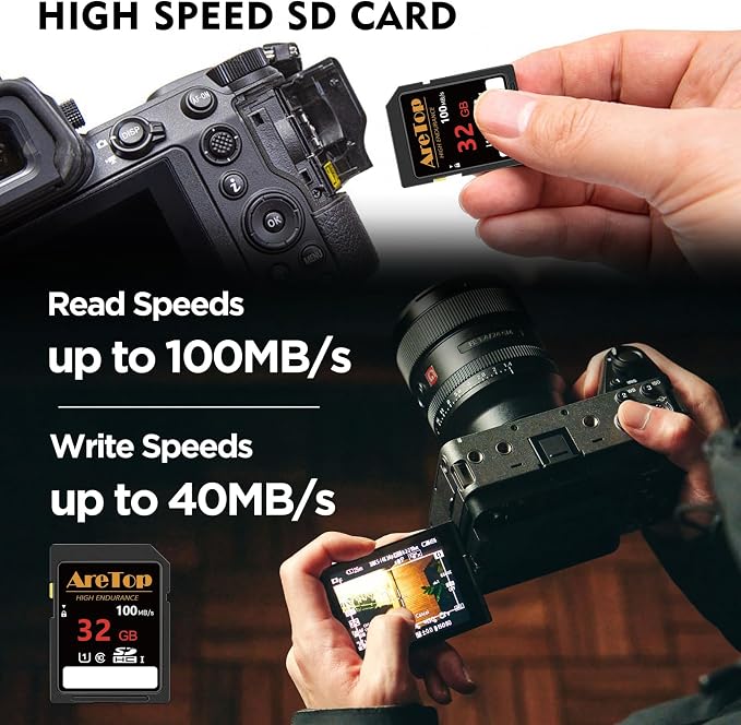 AreTop SD Card 32GB, 5 Pack UHS-I Class 10 SDHC Memory Card, 5 Pack 32GB Full - Image 4