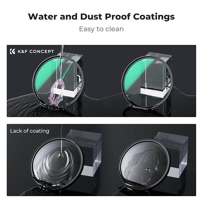 K&F CONCEPT 52mm Explosive-Proof MCUV Lens Protection Filter 28 Multi-Layer - Image 6