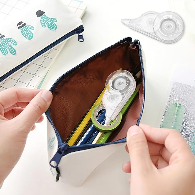 40 Pcs Correction Tape, 39.4 Ft White Wrong Out Tear-Resistant Bulk, Instant Corrections Easy To Use Applicator for School, Office, Note Taking, Journal (Tape Width 0.2 in, Clear)