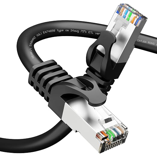 GEARit Cat6A Ethernet Cable 10Gbps Snagless Long Shielded SSTP, SFTP Shielded by GEARit